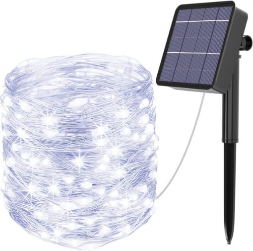 Solar Garden Fairy Lights – 120 LED 12m String Lights, Waterproof, 8 Modes, Ideal for Outdoor Decor & Special Occasions