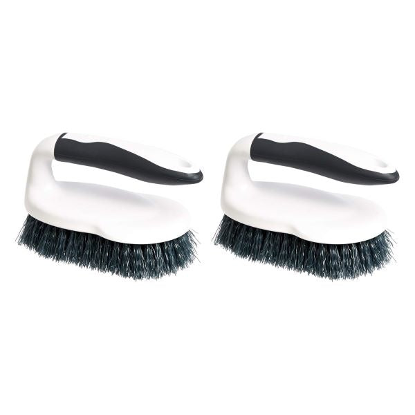 Rectangular Cleaning Scrub Brushes – Multi-Surface Household Scrubbing Brush Set (Pack of 2)