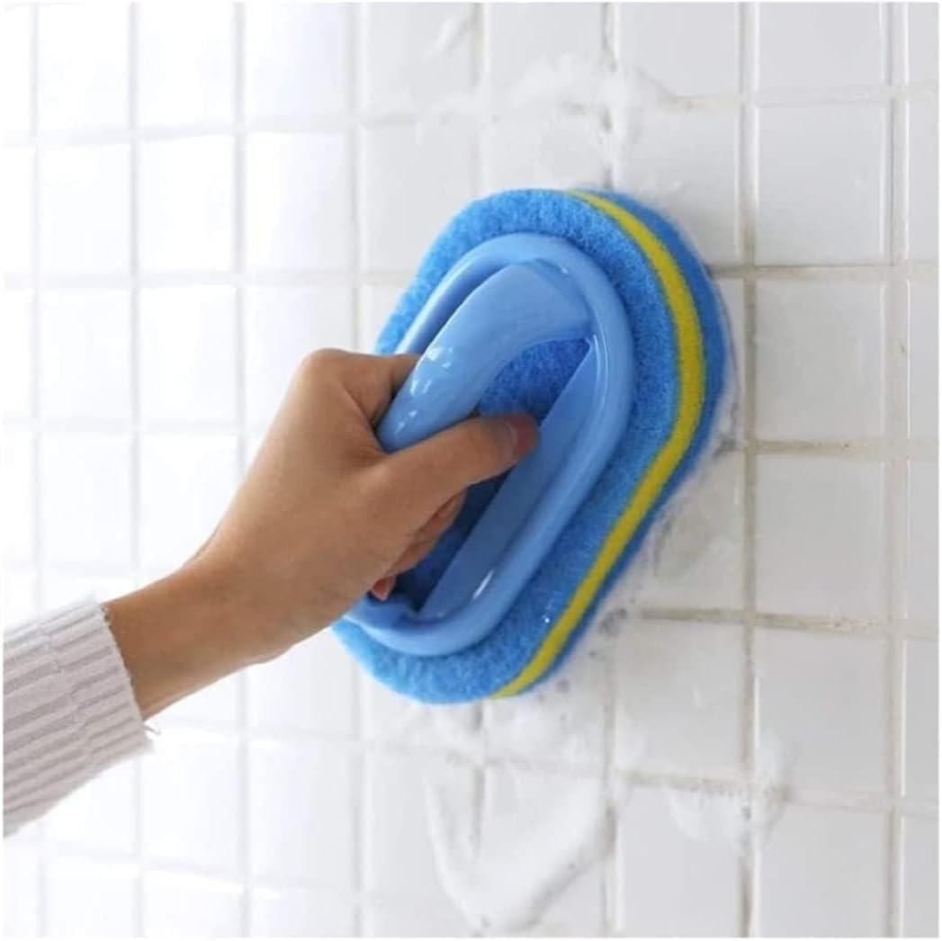 All-Purpose Cleaning Brush with Ergonomic Handle, Heavy-Duty Shower & Bathroom Scrubber