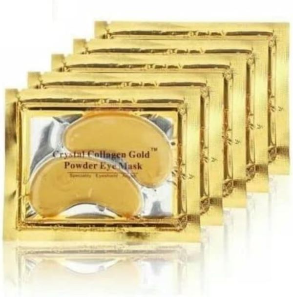 Crystal Collagen 24K Gold Under Eye Gel Pads – Anti-Aging & Hydrating Eye Mask (10 Pairs)