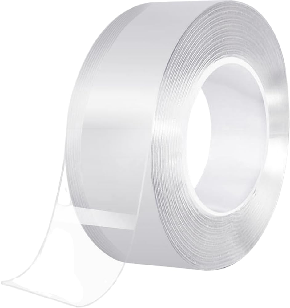 Double Sided Tape Heavy Duty – Reusable Nano Mounting Tape 1mm x 20mm, 3m