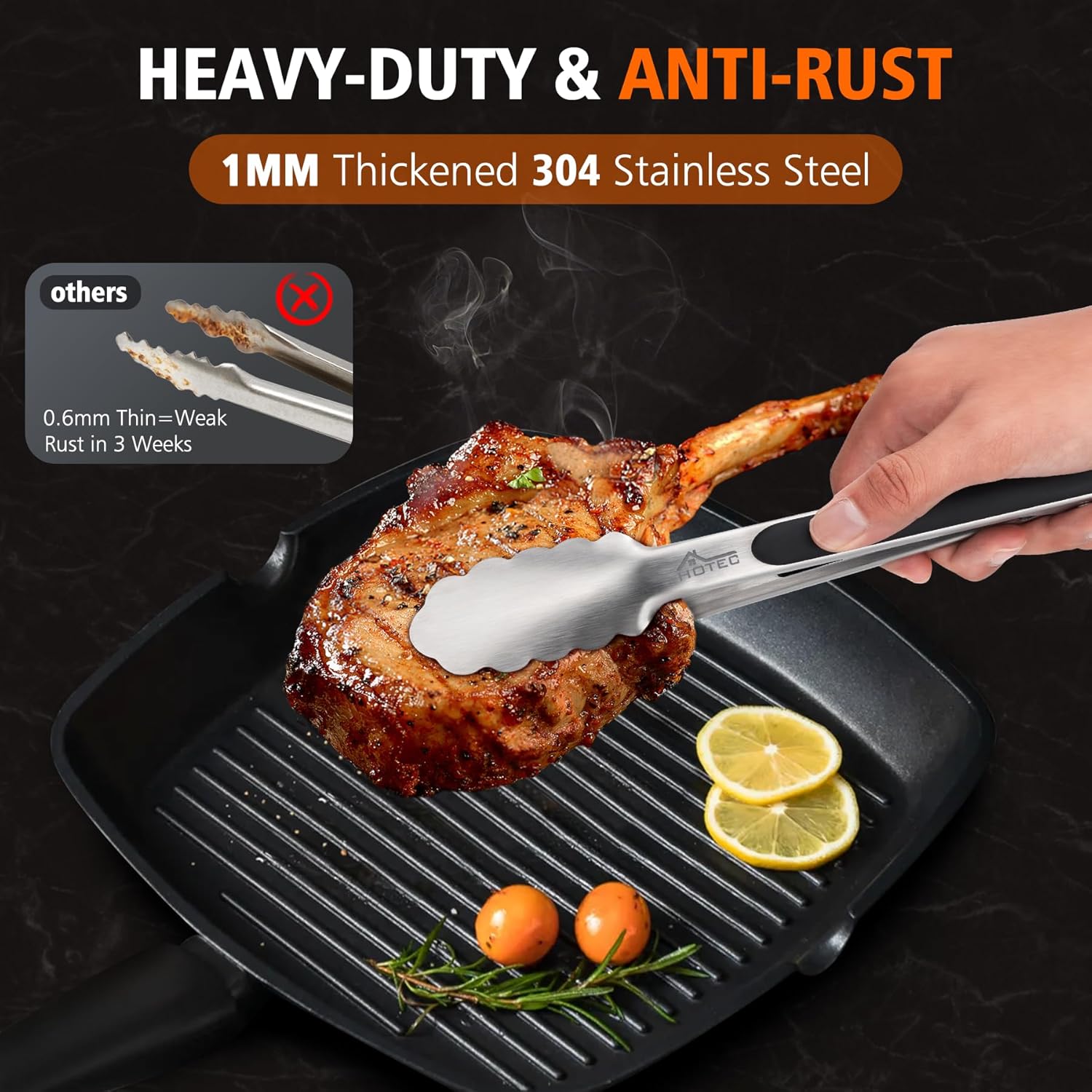 Stainless Steel Kitchen Tongs Set – 9