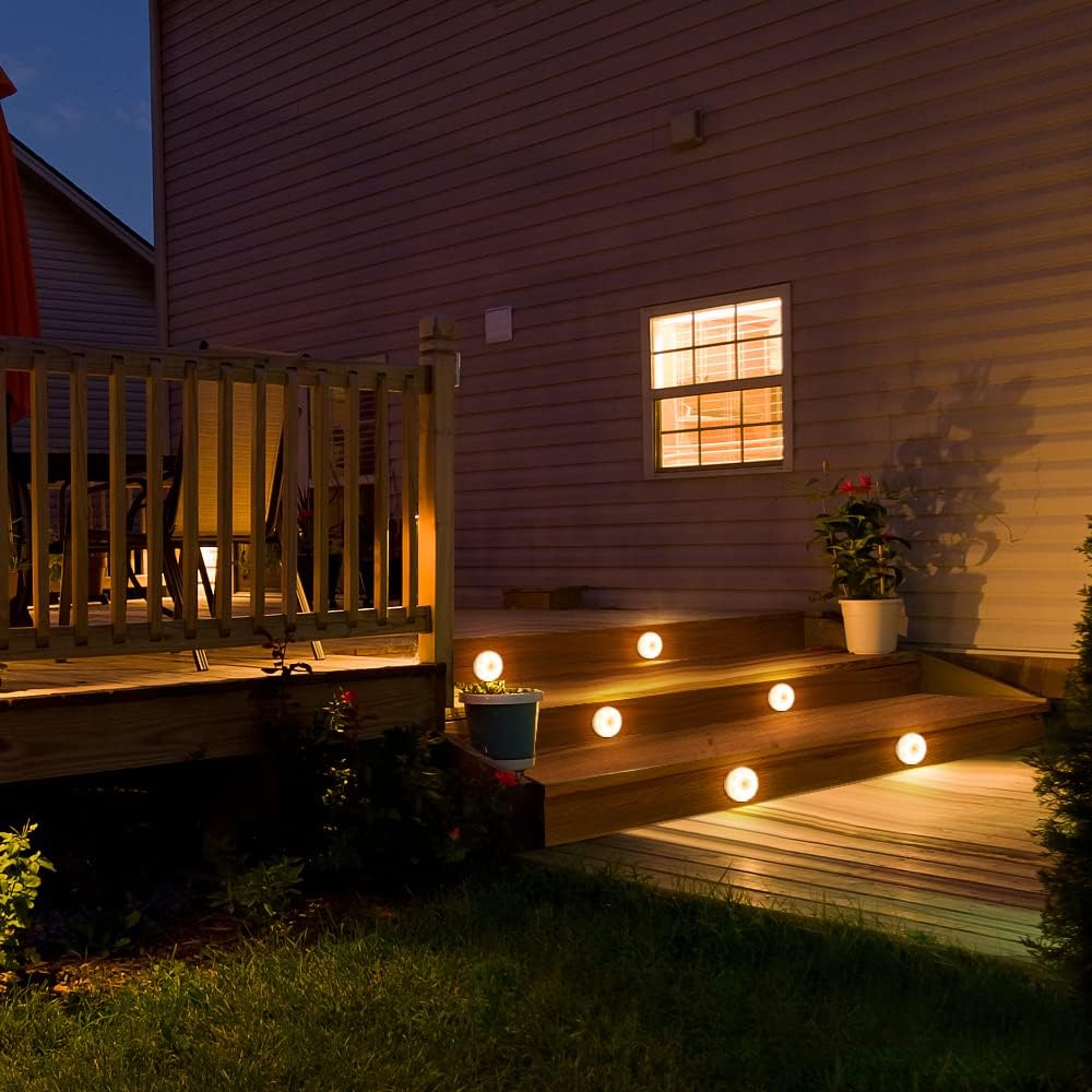 Motion Sensor LED Wall Lights, Rechargeable Wireless Indoor Night Lights, 6000K, 3-Pack
