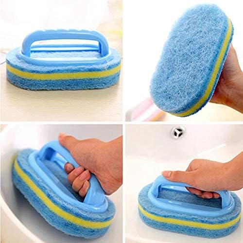 All-Purpose Cleaning Brush with Ergonomic Handle, Heavy-Duty Shower & Bathroom Scrubber