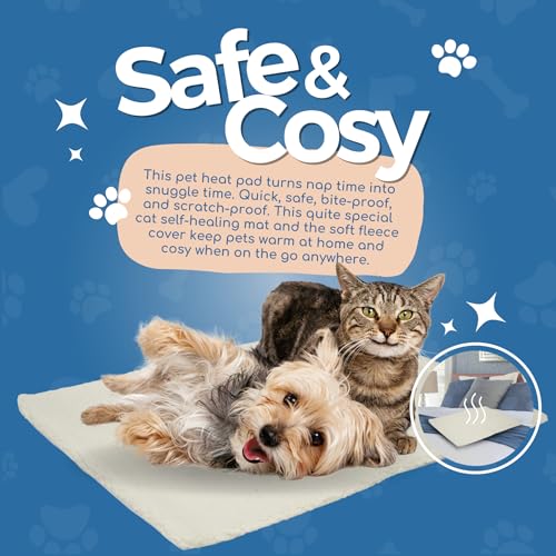 Premium Thermal Pet Bed – Self-Heating Cat Cushion with Soft Removable Cover