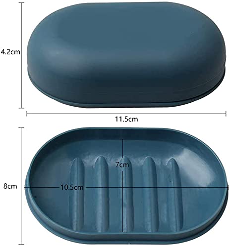 Portable Soap Dish with Lid – 2 Pack Soap Bar Holder for Bathroom, Travel & Outdoor Use
