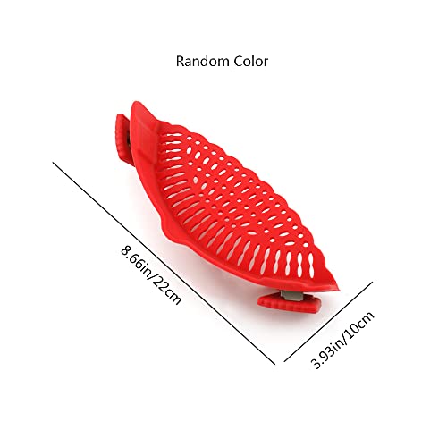 Multifunction Silicone Pot Strainer – Heat Resistant Clip Colander for Pasta, Rice & Veggies