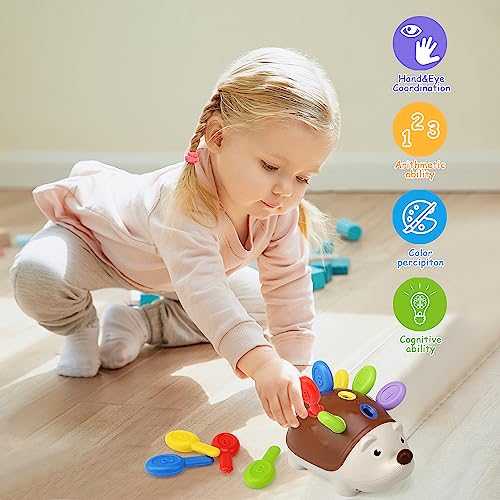 Baby Sensory Hedgehog Montessori Toy – Fine Motor Skills Sorting Game for Toddlers 18 Months+