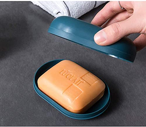 Portable Soap Dish with Lid – 2 Pack Soap Bar Holder for Bathroom, Travel & Outdoor Use
