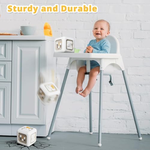 Sensory Activity Cube for Toddlers 6-in-1 Travel Toy for Fine Motor Skill Development