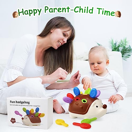 Baby Sensory Hedgehog Montessori Toy – Fine Motor Skills Sorting Game for Toddlers 18 Months+