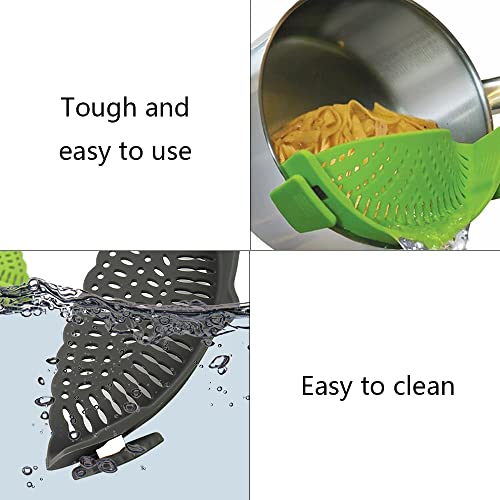Multifunction Silicone Pot Strainer – Heat Resistant Clip Colander for Pasta, Rice & Veggies