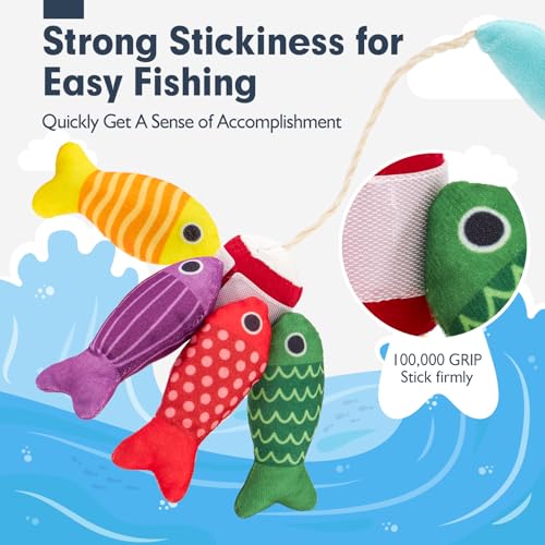 Montessori 10-in-1 Fabric Fishing Game – Sensory Learning Toy for 1–3 Year old