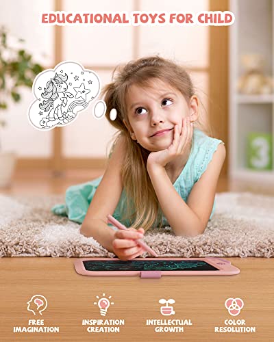 LCD Drawing Tablet 10 Inch – Portable Erasable Writing Board with Lock Function for Kids