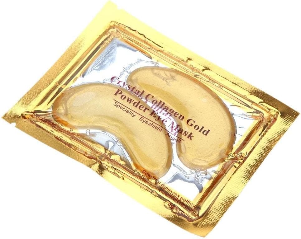 Crystal Collagen 24K Gold Under Eye Gel Pads – Anti-Aging & Hydrating Eye Mask (10 Pairs)