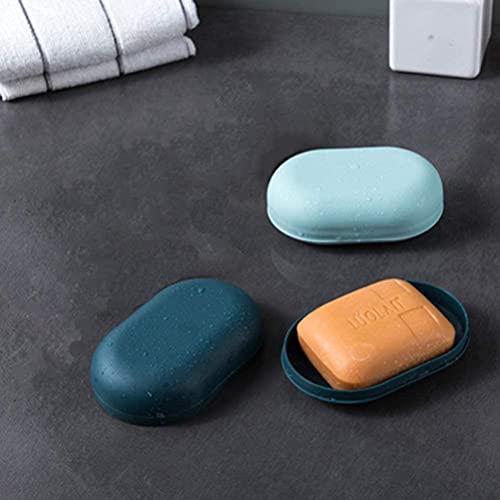 Portable Soap Dish with Lid – 2 Pack Soap Bar Holder for Bathroom, Travel & Outdoor Use