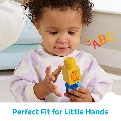 First Builders Toddler Building Blocks Toy Set – ABC Learning Train (60 Pieces)