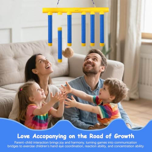 Catching Sticks Reaction Game – Adjustable 3-Speed Hand-Eye Coordination Challenge (6 Sticks)