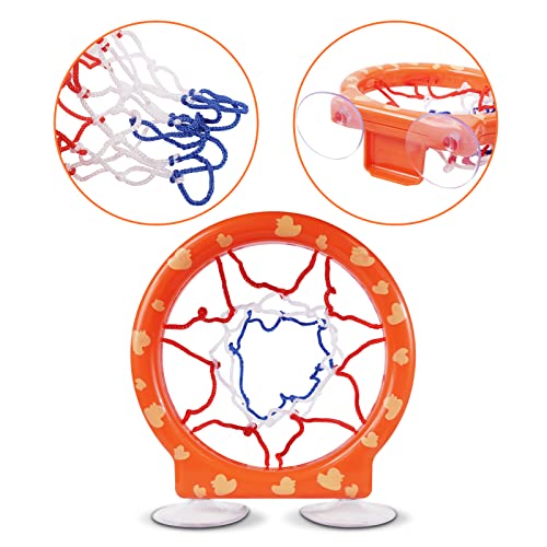 Baby Bath Toys – Bath Basketball Hoop; 5 Balls Set with Strong Suction Cup (3 onwards)