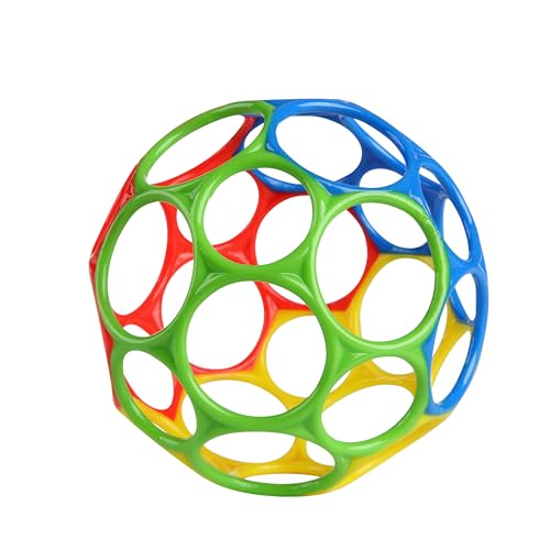 Oball Easy Grasp Classic Ball BPA-Free Infant Toy – 4 Inch Sensory Ball for Newborns