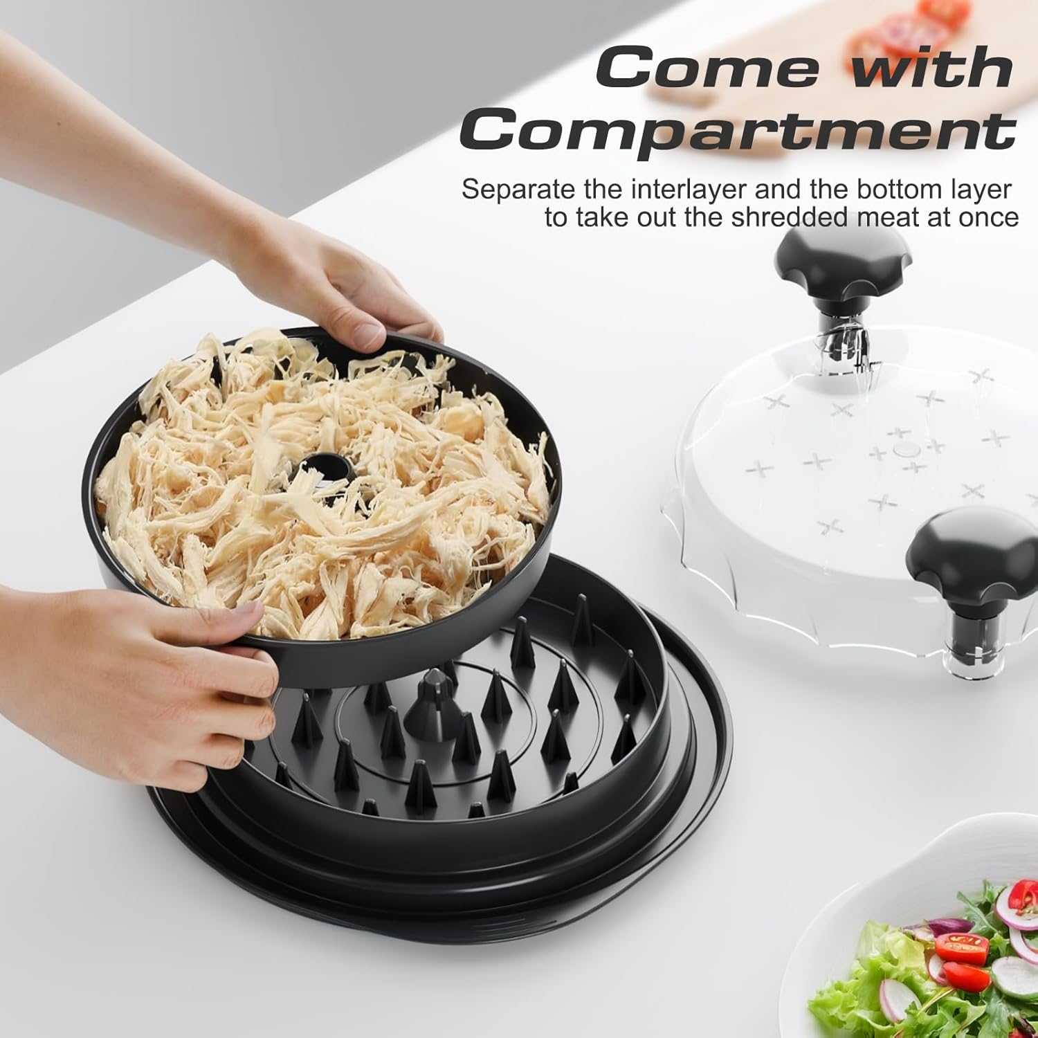 Chicken Breast Shredder Tool, BPA Free & Dishwasher Safe, Quick & Easy Meat Prep