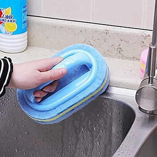 All-Purpose Cleaning Brush with Ergonomic Handle, Heavy-Duty Shower & Bathroom Scrubber