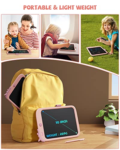 LCD Drawing Tablet 10 Inch – Portable Erasable Writing Board with Lock Function for Kids