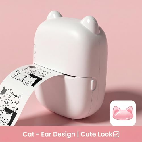 AI Mini Sticker Printer – Bluetooth Thermal Phone Printer with Voice-to-Image Generation (3 Rolls)