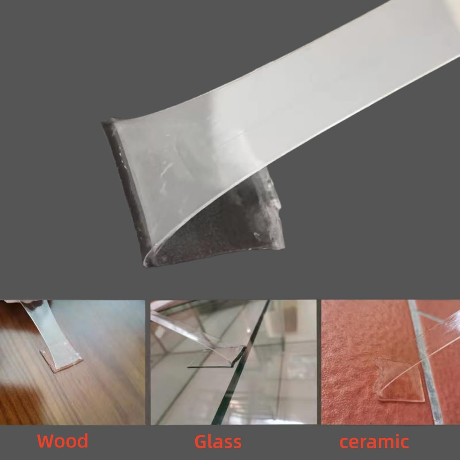 Double Sided Adhesive Tape – Clear Heavy Duty Mounting Tape 4 Pack