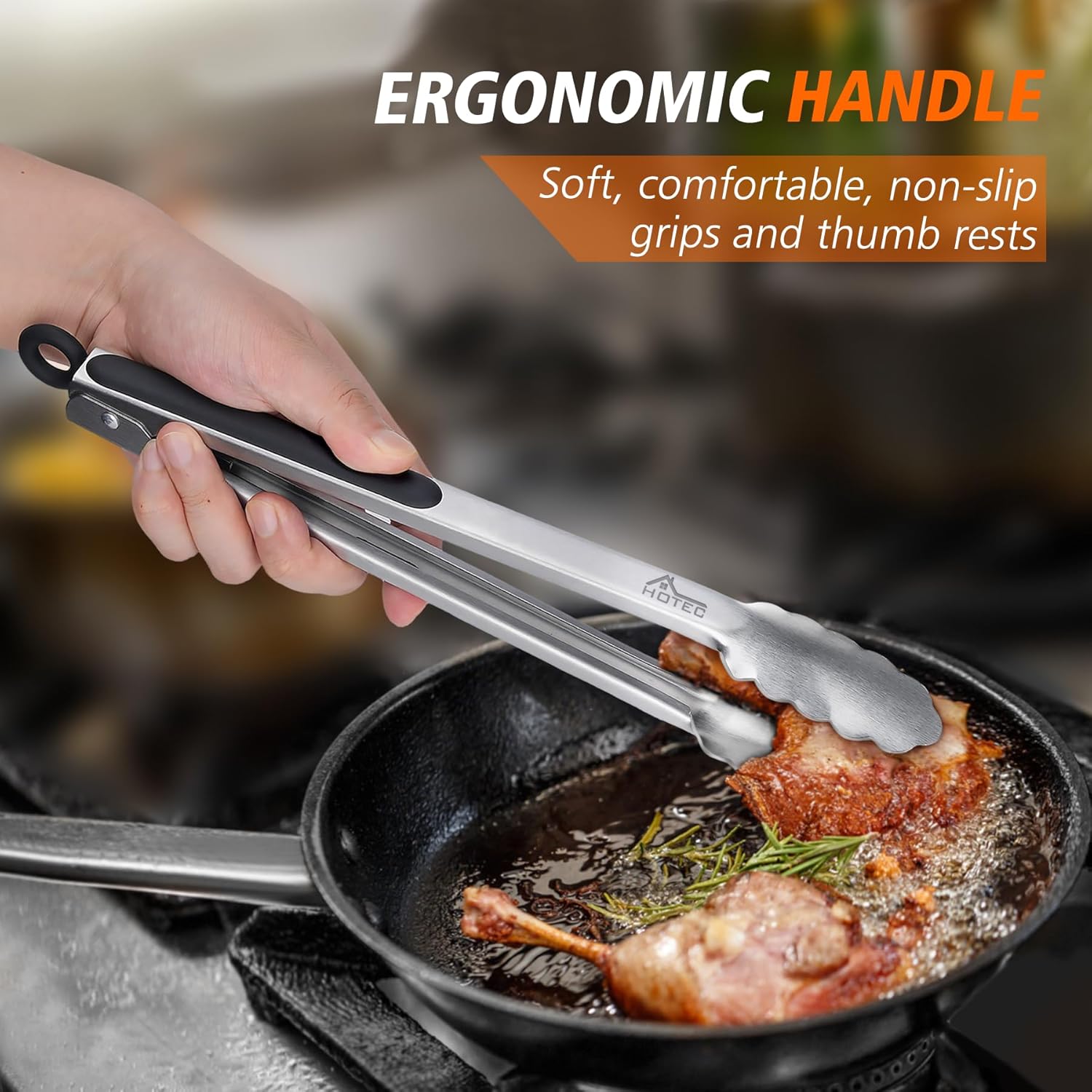 Stainless Steel Kitchen Tongs Set – 9