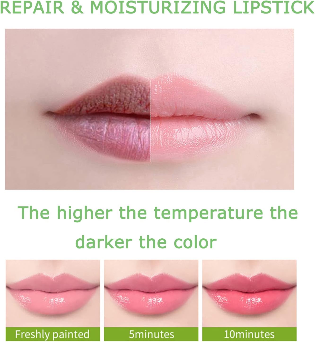 Aloe Vera Lip Balm Set – 3PCS Magic Temperature Color-Changing Moisturizing Lipstick