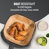 Greaseproof Air Fryer Paper Liners – 7.9 Inch Round, Non-Stick & Disposable Bakeware, Heat Safe to 220°C (100 Count)