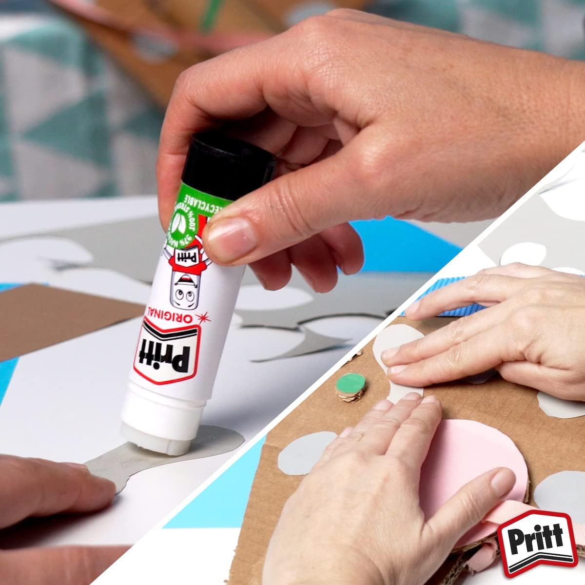 Glue Stick Craft Adhesive, Safe & Child-Friendly School and Office Glue, 22 g, 3-Pack