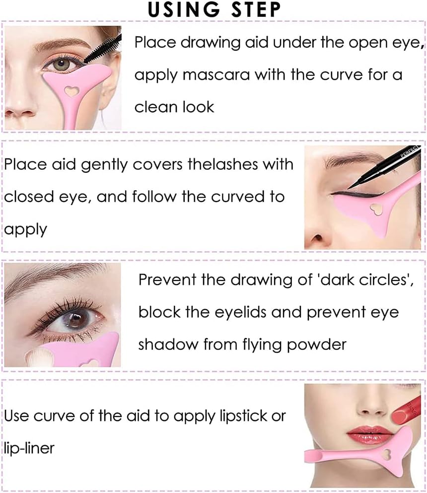 Eyeliner Stencils & Winged Eyeliner Tool – Multifunctional Silicone Eye Makeup Guide