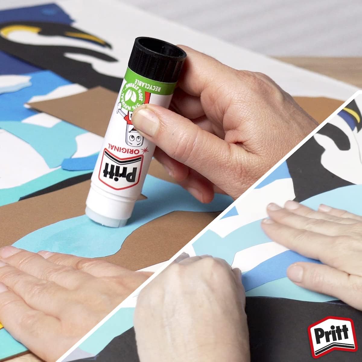 Glue Stick Craft Adhesive, Safe & Child-Friendly School and Office Glue, 22 g, 3-Pack
