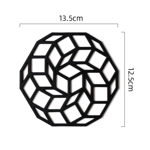 Insulated Anti-scald Pad Dining Table Cushion Kitchen Household Creative Hollow Placemat Coaster Pot Mat Bowl Mat