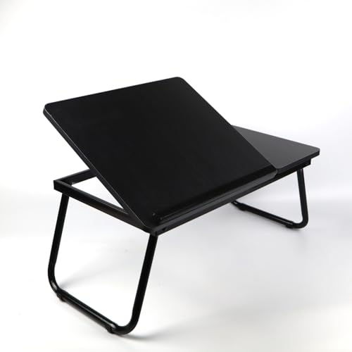 Foldable Laptop Bed Table with Cup Holder – Portable Laptop Desk for Bed, Sofa & Floor Use