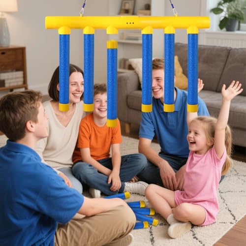 Catching Sticks Reaction Game – Adjustable 3-Speed Hand-Eye Coordination Challenge (6 Sticks)