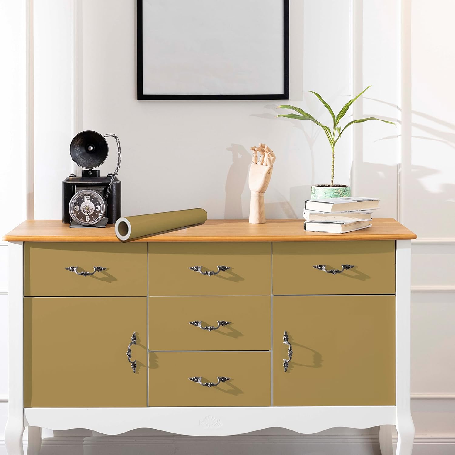 Self-Adhesive Furniture Stickers – Waterproof Vinyl Cupboard & Furniture Covering Wrap