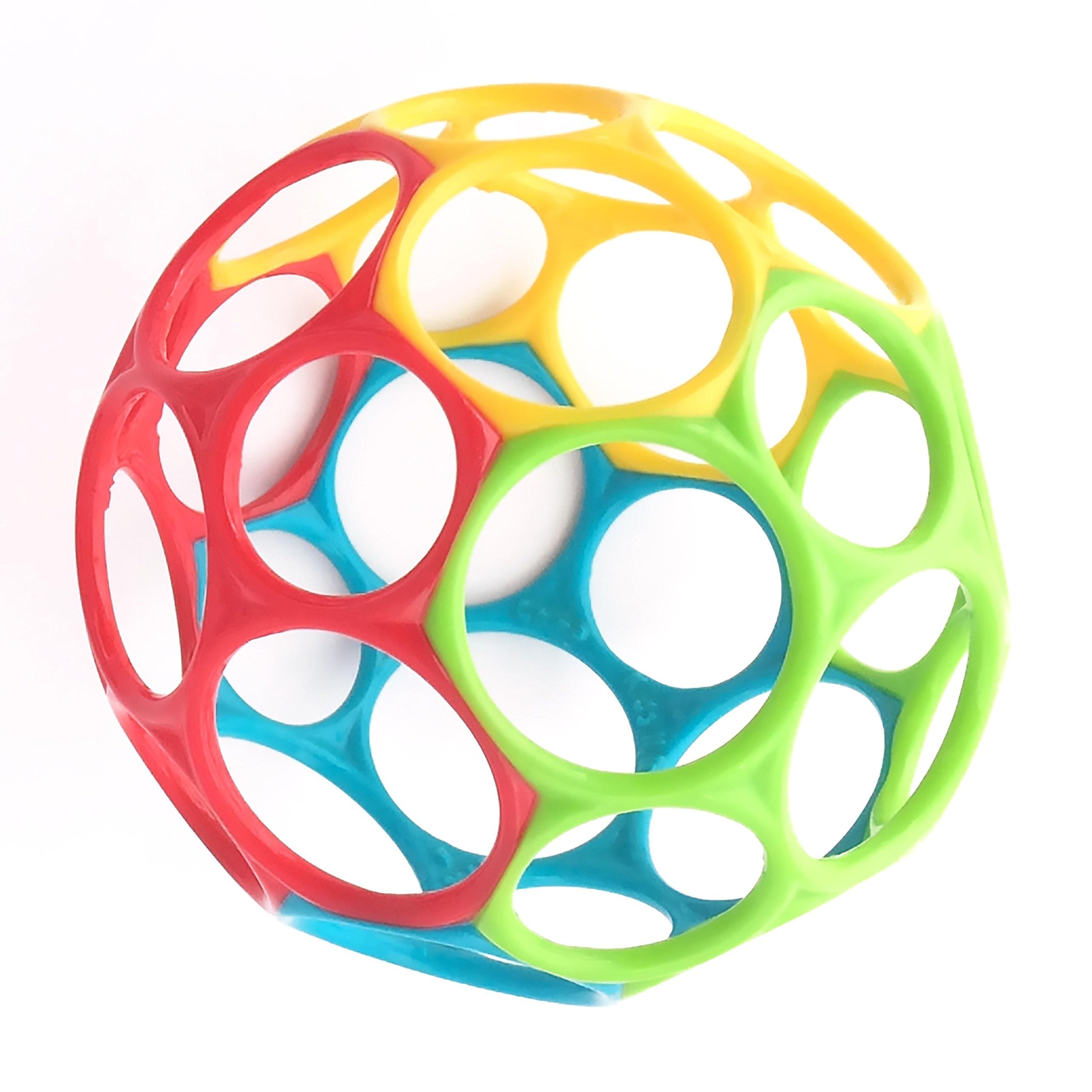 Oball Easy Grasp Classic Ball BPA-Free Infant Toy – 4 Inch Sensory Ball for Newborns