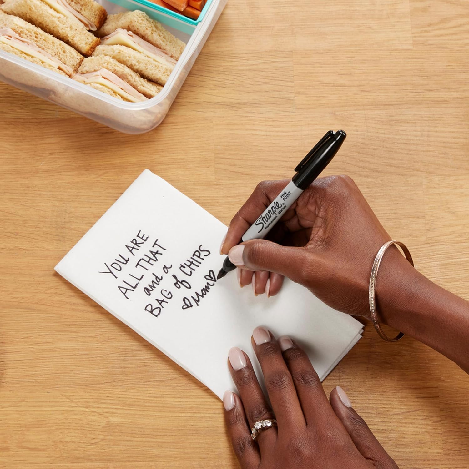 Permanent Markers Fine Point – Black Ink Marker Pens, 12 Pack