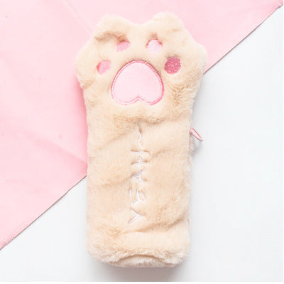 Cute plush cat's paw bag