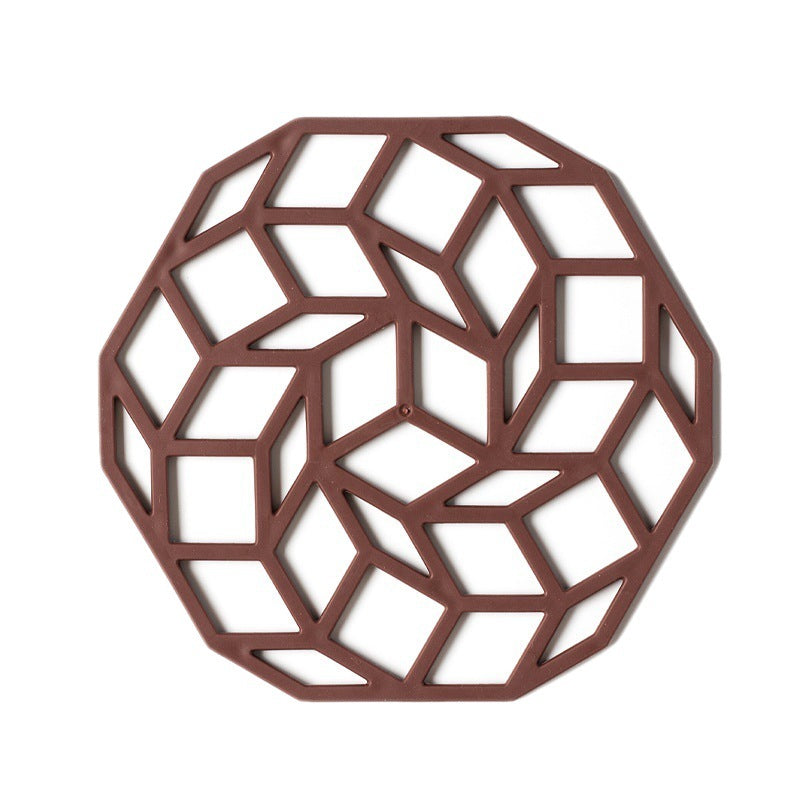 Insulated Anti-scald Pad Dining Table Cushion Kitchen Household Creative Hollow Placemat Coaster Pot Mat Bowl Mat