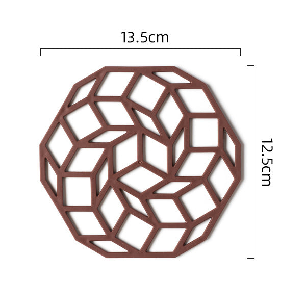 Insulated Anti-scald Pad Dining Table Cushion Kitchen Household Creative Hollow Placemat Coaster Pot Mat Bowl Mat