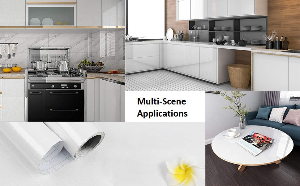 Self-Adhesive Furniture Stickers – Waterproof Vinyl Cupboard & Furniture Covering Wrap